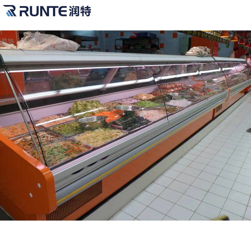 Supermarket Superior Quality Refrigerated Refrigerated Deli Case Showcase Display Refrigerator