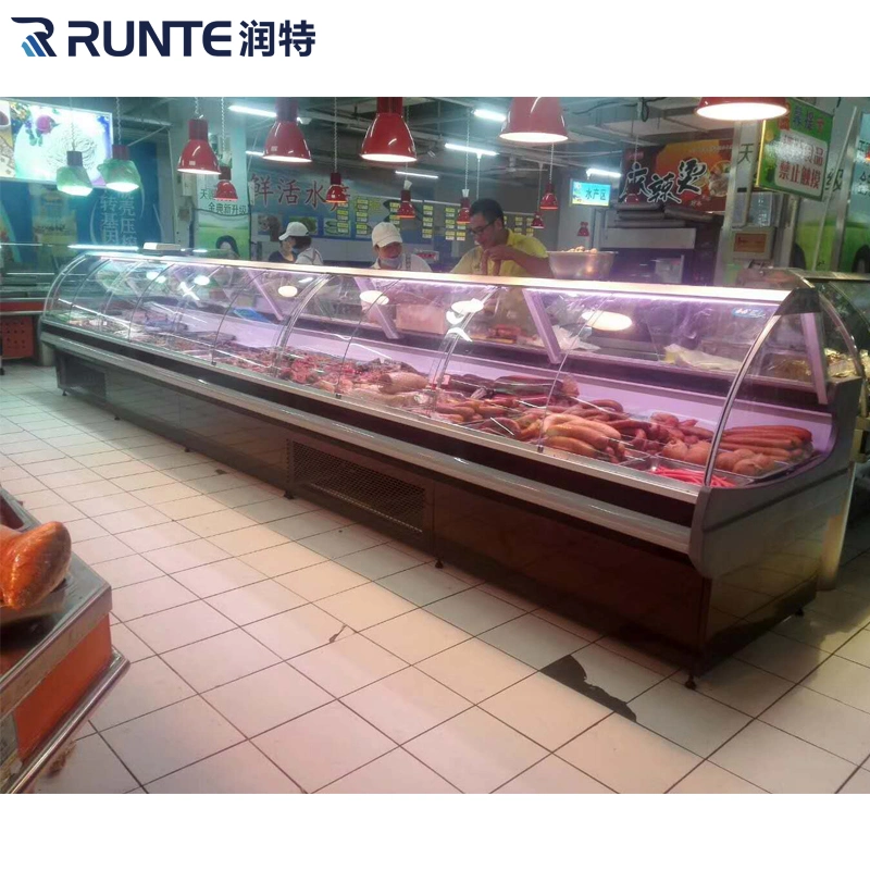 Supermarket Superior Quality Refrigerated Refrigerated Deli Case Showcase Display Refrigerator